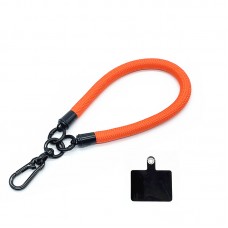 Bracelet universel attache pour coque/fourre téléphone - Orange