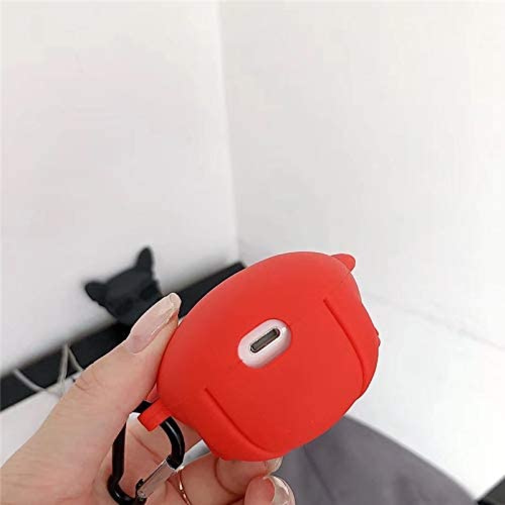 AirPods Pro Case Hülle - Bulldoggen-Sonnenbrille - Rot