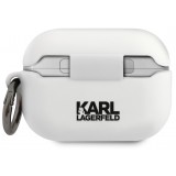 AirPods Pro / Pro 2 Case Hülle - Karl Lagerfeld Rue St-Guillaume Silikon Soft-Touch  - Weiss