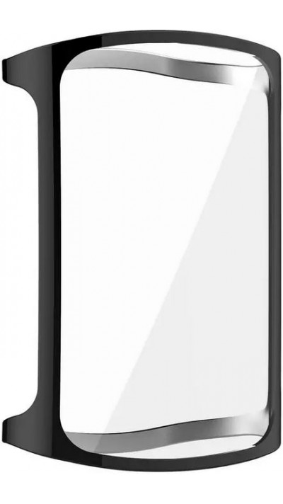 Fitbit Charge 5 / 6 Case Hülle - Cover ultra-slim mit Schutzglas - Schwarz