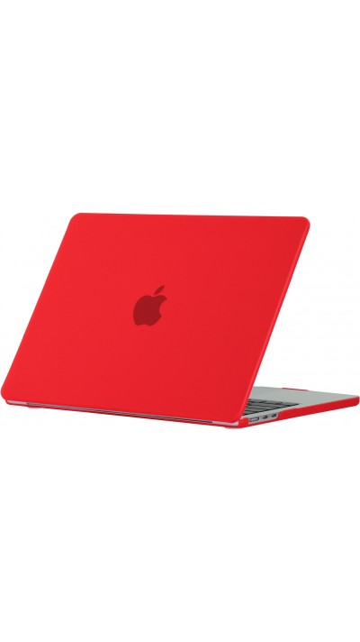 MacBook Pro 16" (2021, 2023) Case Hülle - Hardshell Schutzhülle Ultra-dünn zweiteilig semi-transparent - Rot