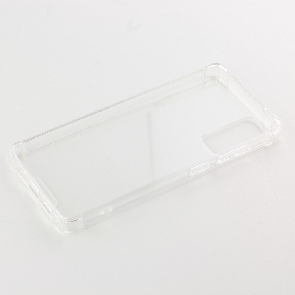 Hülle Samsung Galaxy S20 FE - Bumper Glass TPU Anti-Schock mit Acryl - Transparent