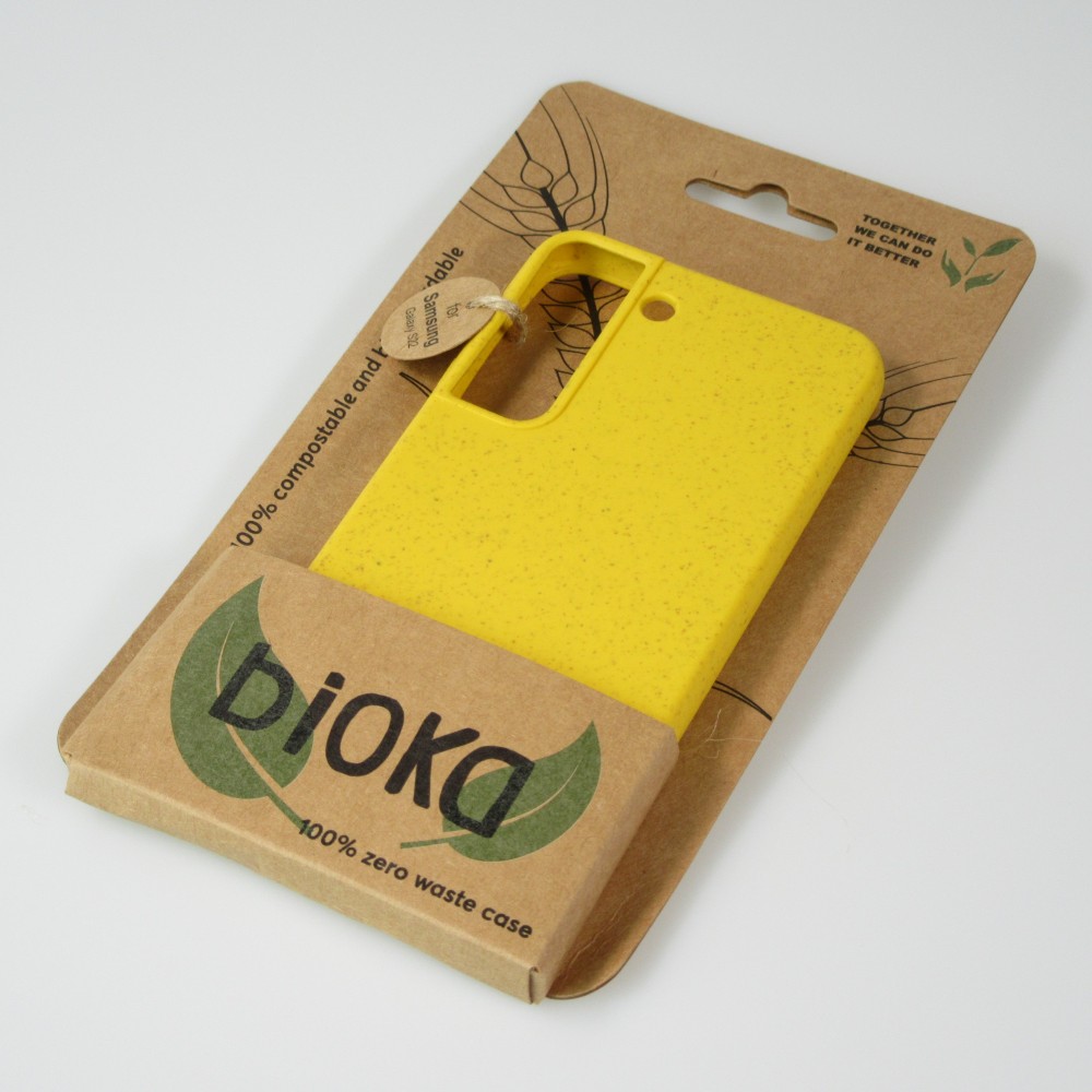 Samsung Galaxy S22 Case Hülle - Bioka Biologisch Abbaubar Eco-Friendly Kompostierbar - Gelb