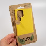 Galaxy S22 Ultra Case Hülle - Bioka Biologisch Abbaubar Eco-Friendly Kompostierbar - Gelb