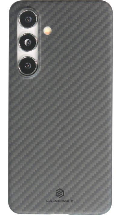 Samsung Galaxy S24+ Case Hülle - Carbomile Schutzcase aus echtem Aramid Carbonfaser - Schwarz