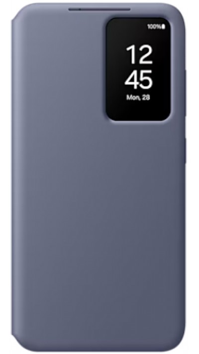 Galaxy S24+ Case Hülle - Smart View Wallet Case - Violett