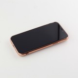 Hülle iPhone 7 Plus / 8 Plus - Gummi Bronze mit Ring - Rosa