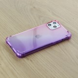 Hülle iPhone 12 Pro Max - Gummi Bumper Rainbow mit extra Schutz für Ecken Antischock - rosa - Violett