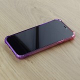 Hülle iPhone 12 Pro Max - Gummi Bumper Rainbow mit extra Schutz für Ecken Antischock - rosa - Violett