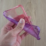 Hülle iPhone 12 Pro Max - Gummi Bumper Rainbow mit extra Schutz für Ecken Antischock - rosa - Violett