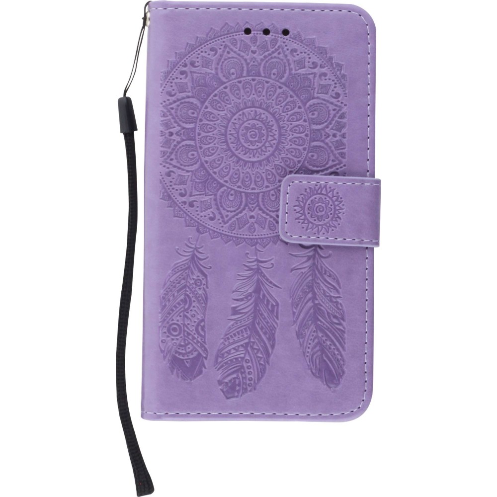 Hülle iPhone 11 Pro Max - Flip Dreamcatcher - Violett