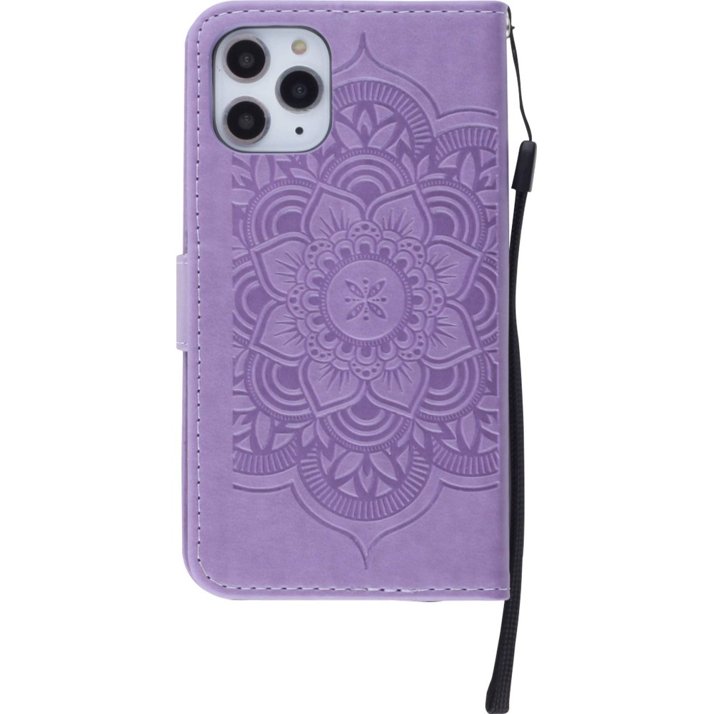 Hülle iPhone 11 Pro Max - Flip Dreamcatcher - Violett