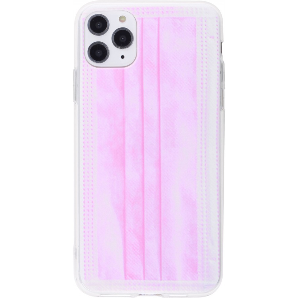 Hülle iPhone 11 Pro Max - Gummi chirurgische Maske - Rosa