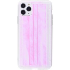 Hülle iPhone 11 Pro Max - Gummi chirurgische Maske - Rosa