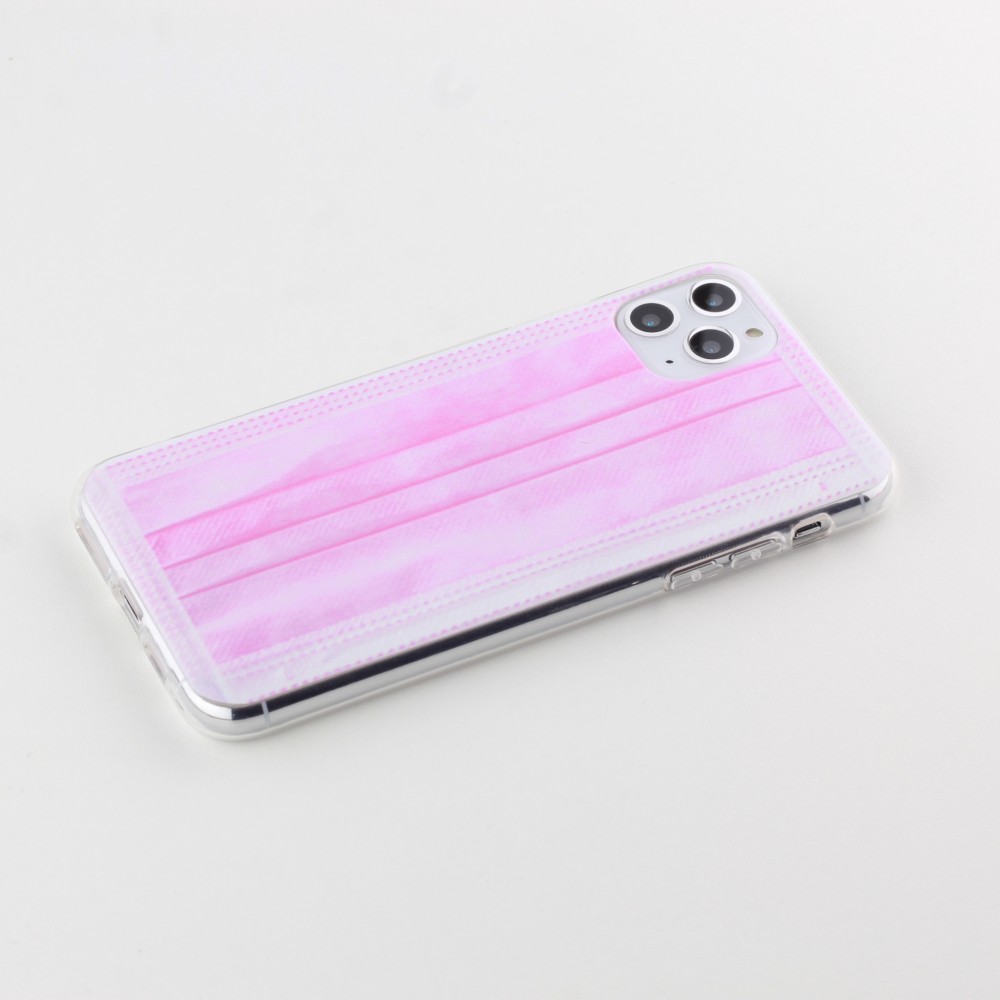 Hülle iPhone 11 Pro Max - Gummi chirurgische Maske - Rosa