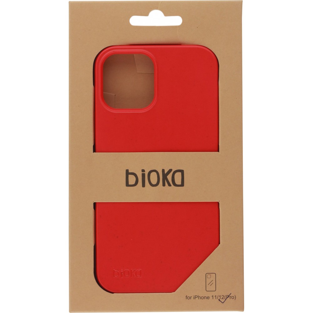 Hülle iPhone 11 Pro Max - Bioka Biologisch Abbaubar Eco-Friendly Kompostierbar - Rot