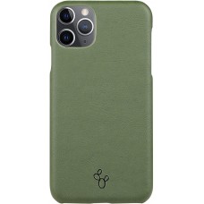 Coque iPhone 11 Pro Max - NOPAAL cuir de cactus vegan vert pampa