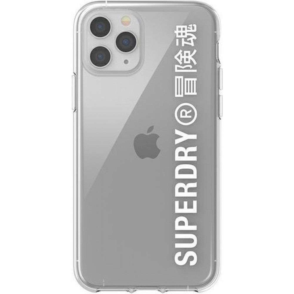 iPhone 11 Pro Case Hülle - Superdry Clear Case transparent mit Logoaufdruck