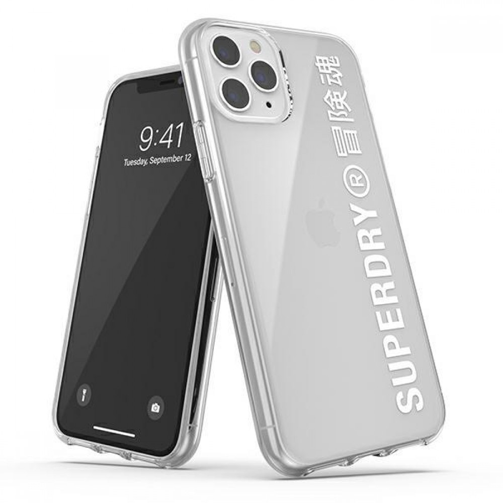 iPhone 11 Pro Case Hülle - Superdry Clear Case transparent mit Logoaufdruck