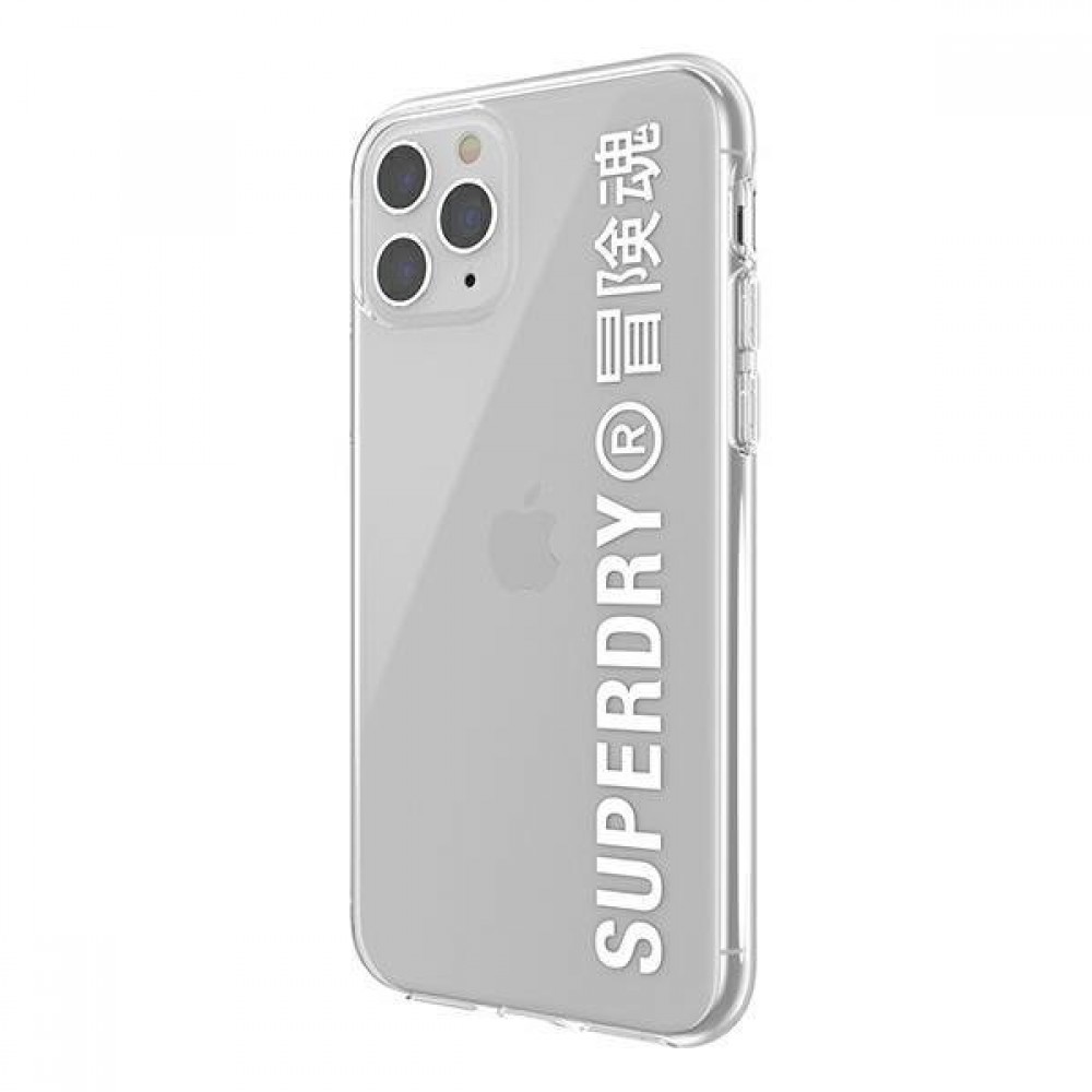 iPhone 11 Pro Case Hülle - Superdry Clear Case transparent mit Logoaufdruck