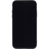 Hülle iPhone 11 - Soft Touch mit Ring - Schwarz