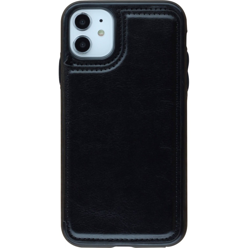 Hülle iPhone 11 - Wallet Premium Cards - Schwarz