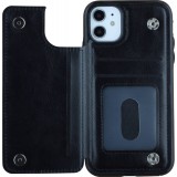 Hülle iPhone 11 - Wallet Premium Cards - Schwarz