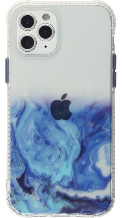 iPhone 13 Pro Case Hülle - Clear Bumper Gradient Farbe dunkelblau