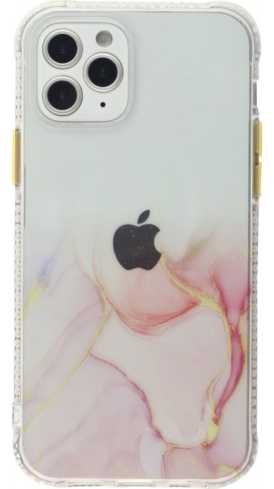 iPhone 13 Pro Case Hülle - Clear Bumper Gradient Farbe - Rosa