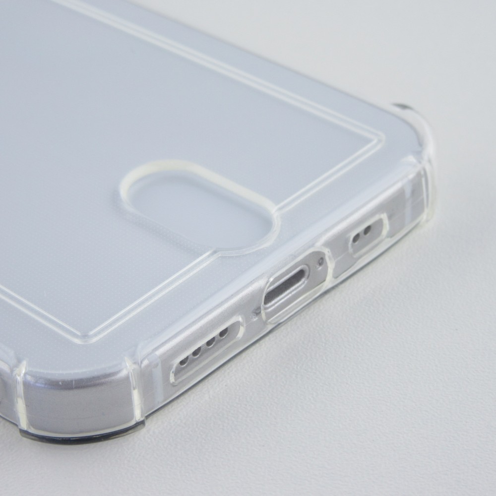 Hülle Samsung Galaxy S21 5G - Gummi Bumper Kartenhalter - Transparent