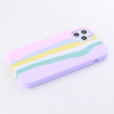 Coque iPhone 11 Pro Max - Soft Touch multicolors rose - Violet