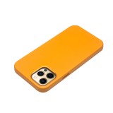 Hülle iPhone 12 Pro Max - Qialino Echtleder (MagSafe kompatibel) - Orange