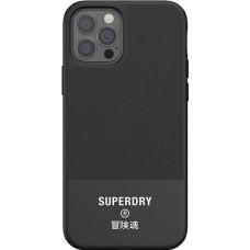 iPhone 12 / 12 Pro Case Hülle - Superdry Moulded Canvas Hardcase - Schwarz