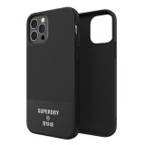 iPhone 12 / 12 Pro Case Hülle - Superdry Moulded Canvas Hardcase - Schwarz