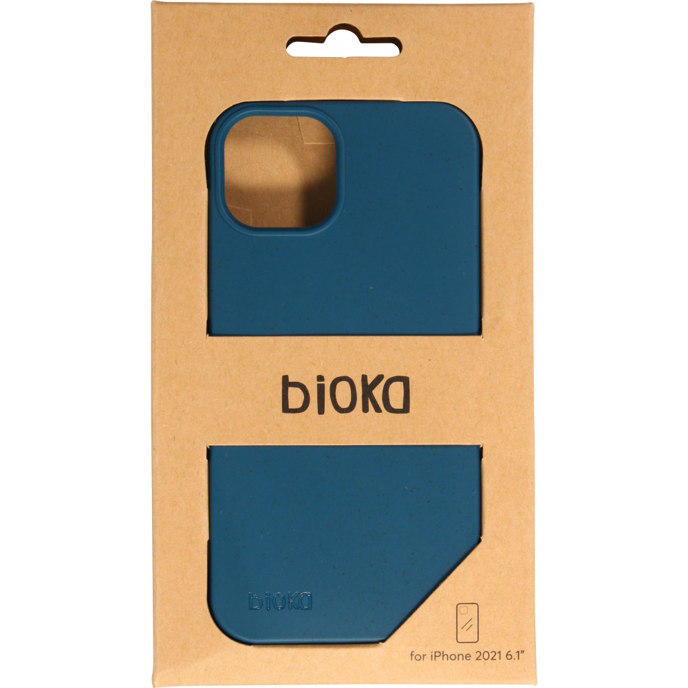 Hülle iPhone 14 Plus - Bioka Biologisch Abbaubar Eco-Friendly Kompostierbar blau