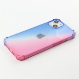 iPhone 15 Plus Case Hülle - Gummi Bumper Rainbow mit extra Schutz für Ecken Antischock - bleu - Rosa