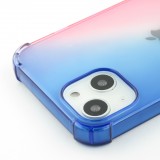 iPhone 15 Plus Case Hülle - Gummi Bumper Rainbow mit extra Schutz für Ecken Antischock - bleu - Rosa