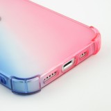 iPhone 15 Plus Case Hülle - Gummi Bumper Rainbow mit extra Schutz für Ecken Antischock - bleu - Rosa