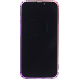 iPhone 15 Plus Case Hülle - Gummi Bumper Rainbow mit extra Schutz für Ecken Antischock - rosa - Violett