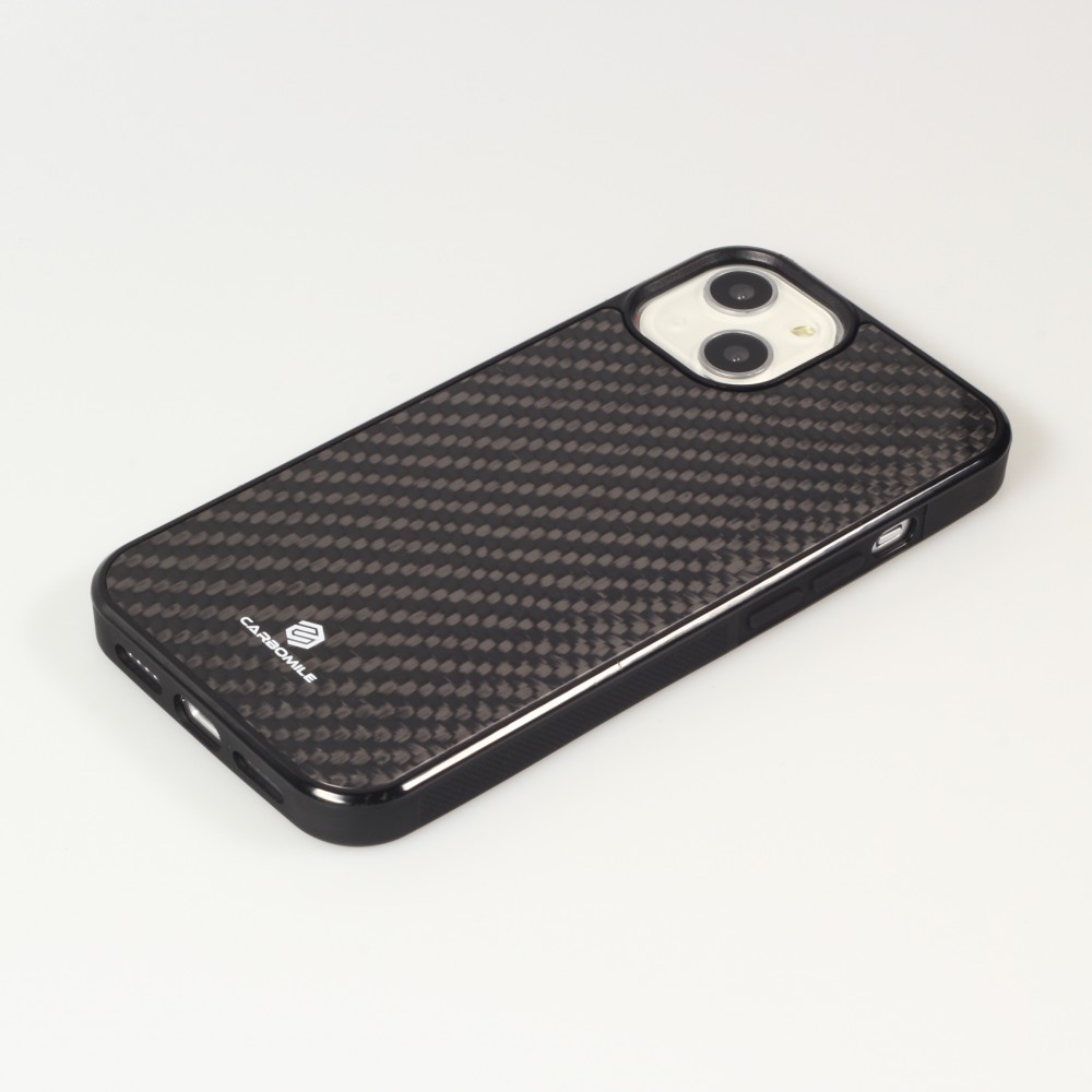 iPhone 14 Case Hülle - Carbomile Carbon Fiber (Kompatibel mit MagSafe)