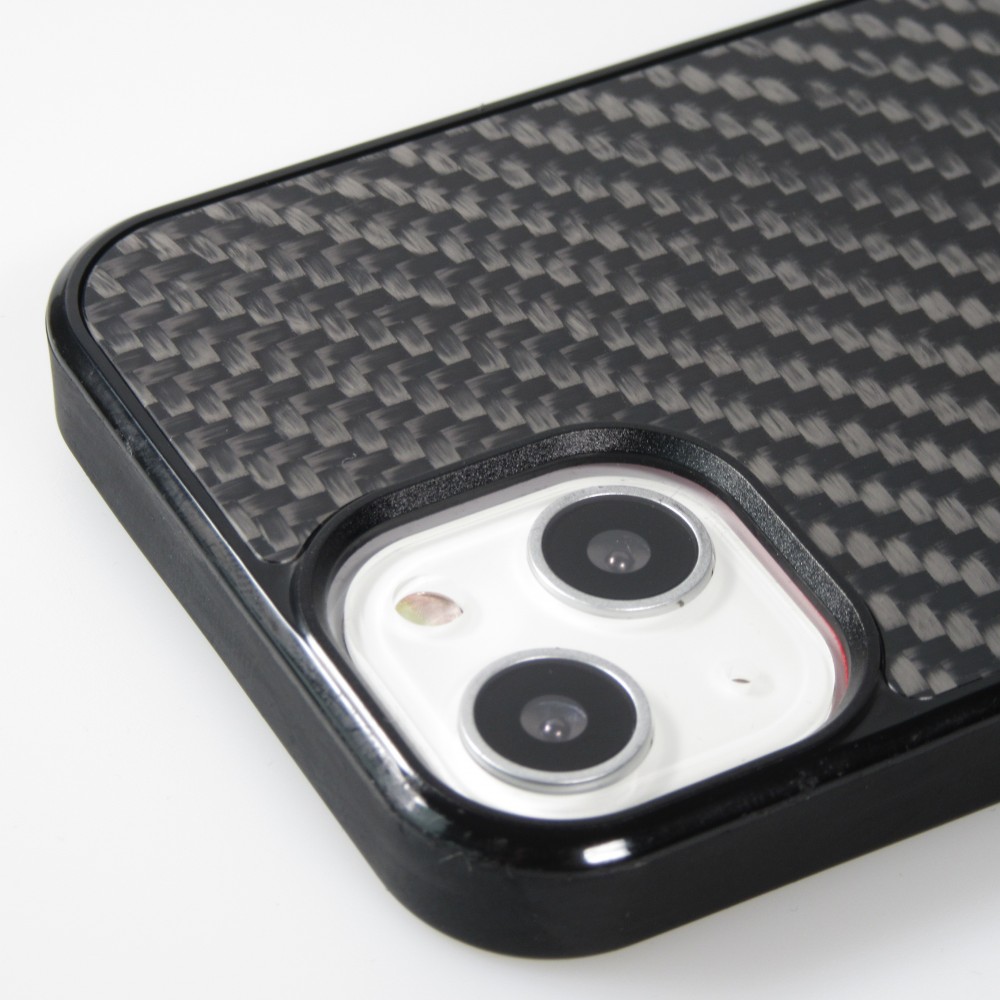 iPhone 15 Plus Case Hülle - Carbomile Carbon Fiber (Kompatibel mit MagSafe)