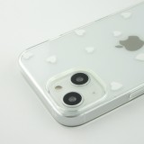 Hülle iPhone 13 mini - Gummi kleines Herz - Weiss