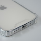 iPhone 15 Pro Case Hülle - Bumper Glass TPU Anti-Schock mit Acryl - Transparent