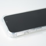 iPhone 14 Pro Case Hülle - Bumper Glass TPU Anti-Schock mit Acryl - Transparent