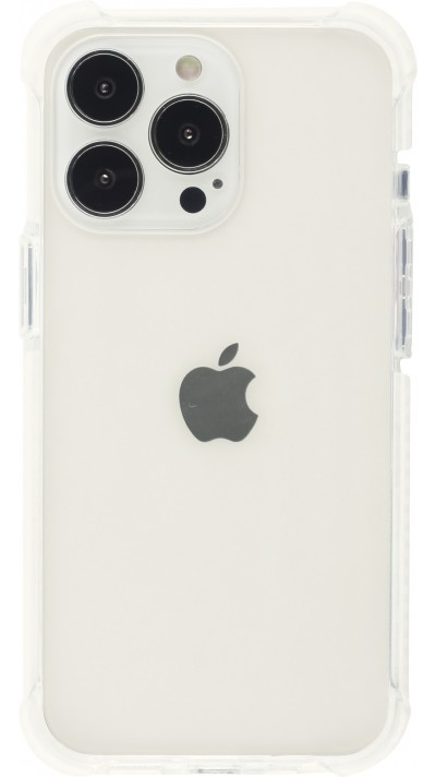 iPhone 13 Pro Case Hülle -  Bumper Stripes - Weiss