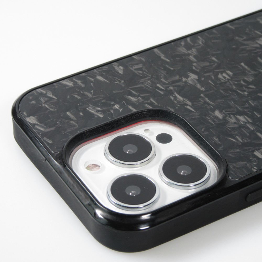 iPhone 15 Pro Case Hülle - Carbomile Forged Carbon (Kompatibel mit MagSafe)