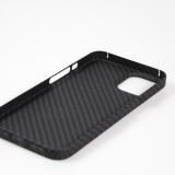 iPhone 15 Pro Case Hülle - Carbomile Schutzcase aus echtem Aramid Carbonfaser - Schwarz