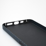 iPhone 15 Pro Case Hülle - Carbomile Schutzcase aus echtem Aramid Carbonfaser - Schwarz