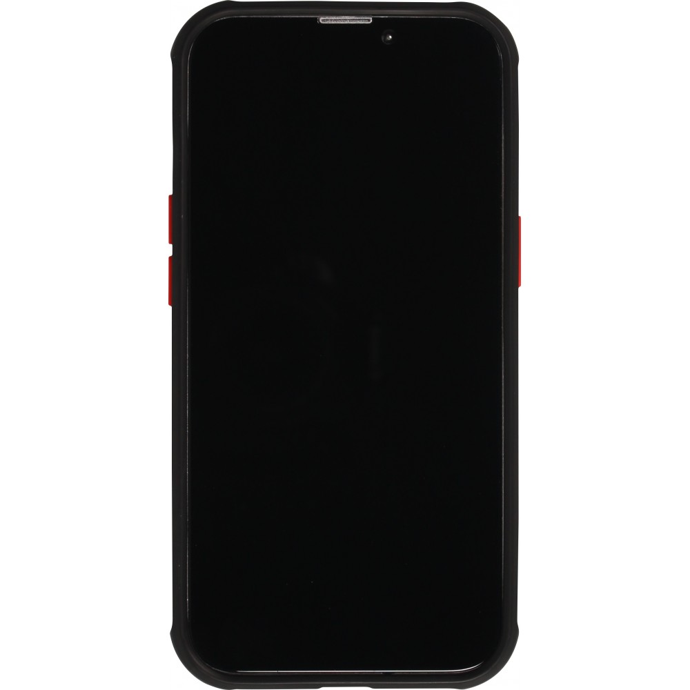 iPhone 12 Pro Max Case Hülle - Dual Tone Bumper Mat Glass - Schwarz