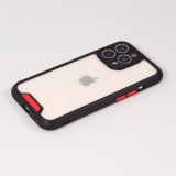 iPhone 12 Pro Max Case Hülle - Dual Tone Bumper Mat Glass - Schwarz